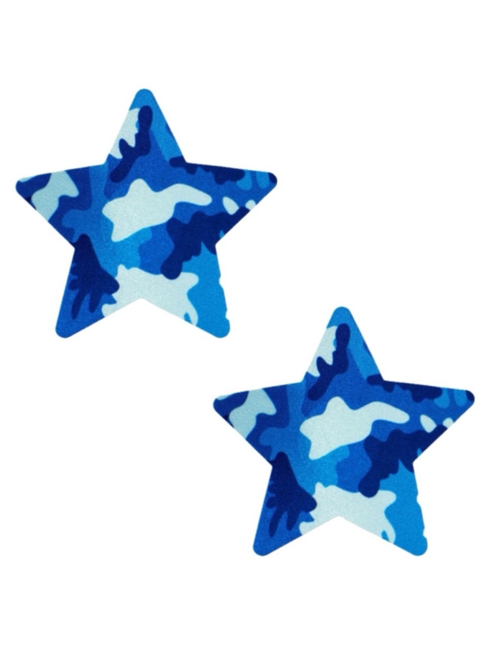 Blue Camo Star Nipple Pasties Festival Rave Covers